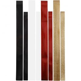 Folienstreifen für Fröbelsterne - Sortiment, 4x10 Pck/ 1 Pck [HOB-24346]