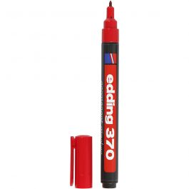 Edding 370 Marker, Strichstärke 1 mm, Rot, 1 Stk [HOB-25006]