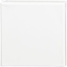 Leinwand, T 1.6 cm, Größe 15x15 cm, 360 g, Weiß, 1 Stk [HOB-257010]