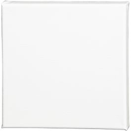 Leinwand, T 1.6 cm, Größe 20x20 cm, 360 g, Weiß, 1 Stk [HOB-257020]
