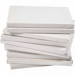Leinwand, T 1,6 cm, A2, Größe 42x60 cm, 280 g, Weiß, 20 Stk/ 1 Pck [HOB-25739]