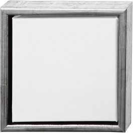 Leinwand mit Holzrahmen, Größe 20x20 cm, 360 g, Weiß, 6 Stk/ 1 Pck [HOB-25752]
