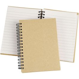 Notizbuch mit Spiralbindung, A6, Blatt 105x148 mm, 60 g, Braun, 1 Stk [HOB-265530]