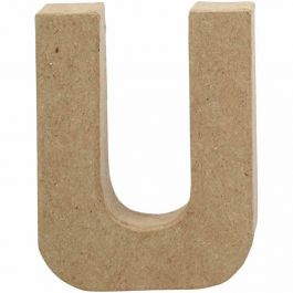 Buchstaben, U, H 10 cm, B 8 cm, Dicke 1,7 cm, 1 Stk [HOB-26659]