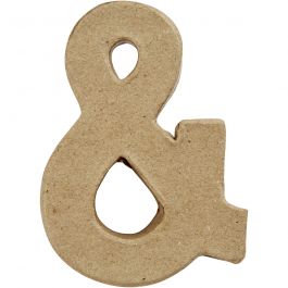 Zeichen, &, H 10 cm, B 7,5 cm, Dicke 1,7 cm, 1 Stk [HOB-26666]