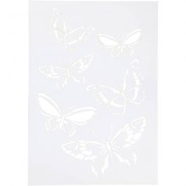 Schablone, Schmetterlinge, A4, Blatt 210x297 mm, 1 Stk [HOB-26973]