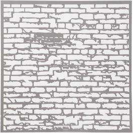 Schablone, Backsteinmauer, Größe 30,5x30,5 cm, Dicke 0,31 mm, 1 Bl. [HOB-27086]