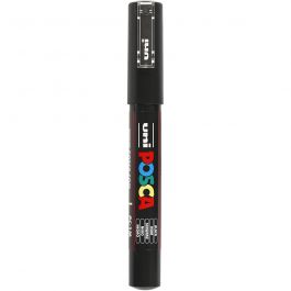 Posca Marker , Nr. PC-1M, Strichstärke 0,7 mm, extrafein, Schwarz, 1 Stk [HOB-273046]