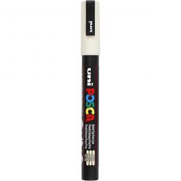 Posca Marker , Nr. PC-3M, Strichstärke 0,9-1,3 mm, fein, Elfenbein, 1 Stk [HOB-274019]