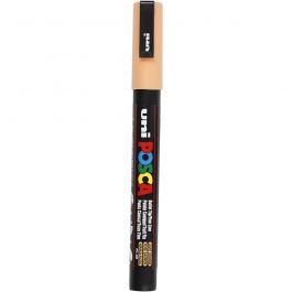 Posca Marker , Nr. PC-3M, Strichstärke 0,9-1,3 mm, fein, Blassorange, 1 Stk [HOB-274030]
