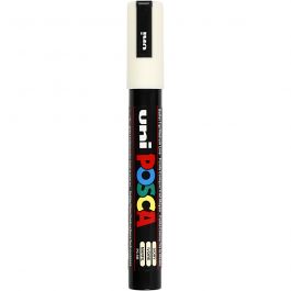Posca Marker , Nr. PC-5M, Strichstärke 2,5 mm, Medium, Elfenbein, 1 Stk [HOB-276019]