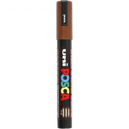 Posca Marker , Nr. PC-5M, Strichstärke 2,5 mm, Medium, Braun, 1 Stk [HOB-276045]