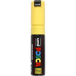 Posca Marker , Nr. PC-8K, Strichstärke 8 mm, breit, Gelb, 1 Stk [HOB-278044]