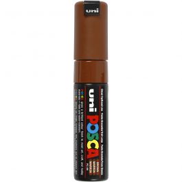 Posca Marker , Nr. PC-8K, Strichstärke 8 mm, breit, Braun, 1 Stk [HOB-278045]