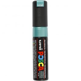 Posca Marker , Nr. PC-8K, Strichstärke 8 mm, breit, Metallic-Grün, 1 Stk [HOB-278870]