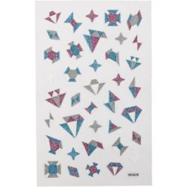 Glitzer-Sticker, Diamanten, Blatt 10x16 cm, 1 Bl. [HOB-280021]