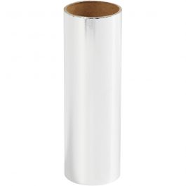 Dekofolie, B 15,5 cm, Dicke 0,02 mm, Silber, 50 cm/ 1 Rolle [HOB-283560]