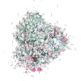 Pailetten-/Glitter - Sortiment, Pastellfarben, 170 g/ 1 Dose [HOB-28396]