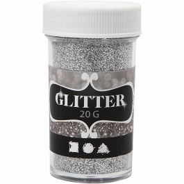 Glitter, Silber, 20 g/ 1 Dose [HOB-284281]