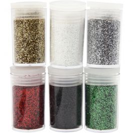Glitter, Sortierte Farben, 6x5 g/ 1 Pck [HOB-28588]
