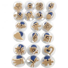 Schaumstoff-Stempel mit Griff, Größe 3-6 cm, 20 Stk/ 1 Pck [HOB-28590]