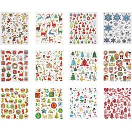 Stickerbuch, Weihnachten, Blatt 15x16,5 cm, 12 Bl./ 1 Pck [HOB-28969]