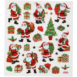 Sticker, Klassische Weihnachtsfiguren, Blatt 15x16,5 cm, 1 Bl. [HOB-291851]