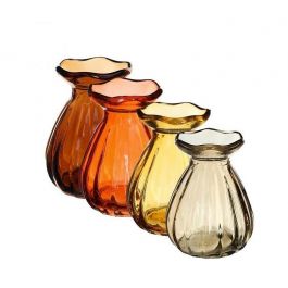 Blumenvase Ø7 h: 9 cm Assorti (12 Stück) [IFS-29802]