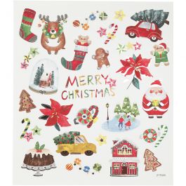 Sticker, Alles Weihnachten, Blatt 15x16,5 cm, 1 Bl. [HOB-298901]