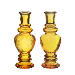 Vase Venedig Ocker H: 15,5 x Ø5,7 cm (12 Stück) [IFS-29892]