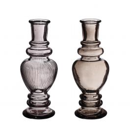 Vase Venedig Grau H: 15,5 x Ø5,7 cm (12 Stück) [IFS-29896]
