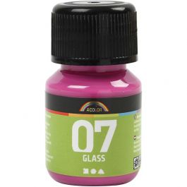 A-Color Glas-/Porzellanfarbe, Pink, 30 ml/ 1 Fl. [HOB-31389]
