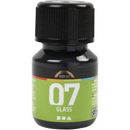 A-Color Glas-/Porzellanfarbe, Schwarz, 30 ml/ 1 Fl. [HOB-31394]