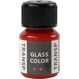 Glass Color Transparent, Rot, 30 ml/ 1 Fl. [HOB-31673]