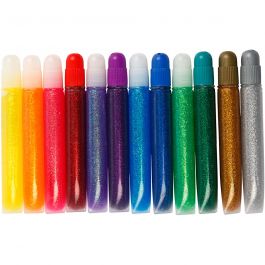 Glitzerkleber, 12x10 ml/ 1 Pck [HOB-31800]
