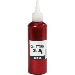 Glitzerkleber, Rot, 118 ml/ 1 Fl. [HOB-31822]