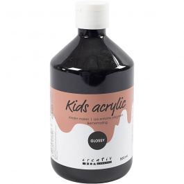 Acrylfarbe Glänzend, Schwarz, 500 ml/ 1 Fl. [HOB-32004]