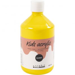 Acrylfarbe Glänzend, Primärgelb, 500 ml/ 1 Fl. [HOB-32006]