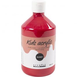 Acrylfarbe Glänzend, Primärrot, 500 ml/ 1 Fl. [HOB-32010]