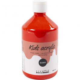 Acrylfarbe Glänzend, Rot, 500 ml/ 1 Fl. [HOB-32016]