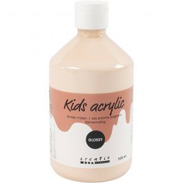 Acrylfarbe Glänzend, Hellbeige, 500 ml/ 1 Fl. [HOB-32018]