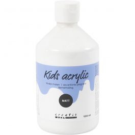 Acrylfarbe Matt, Weiß, 500 ml/ 1 Fl. [HOB-32102]