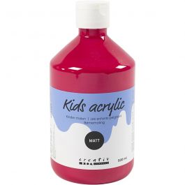 Acrylfarbe Matt, Primärrot, 500 ml/ 1 Fl. [HOB-32110]