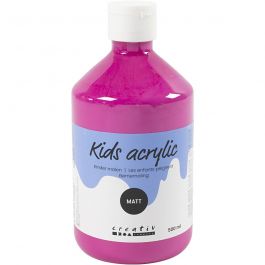 Acrylfarbe Matt, Pink, 500 ml/ 1 Fl. [HOB-32120]