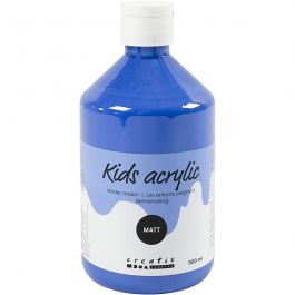 Acrylfarbe Matt, Blau, 500 ml/ 1 Fl. [HOB-32124]