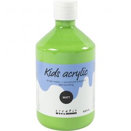 Acrylfarbe Matt, Hellgrün, 500 ml/ 1 Fl. [HOB-32126]