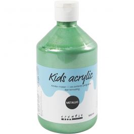 Acrylfarbe Metallic, Metallic, Hellgrün, 500 ml/ 1 Fl. [HOB-32224]