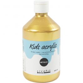Acrylfarbe Metallic, Metallic, Gold, 500 ml/ 1 Fl. [HOB-32228]