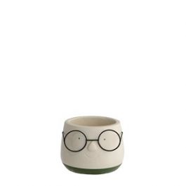 Topf mit Brille Ø13,5 h: 10,5 cm (6 Stück) [IFS-33094]