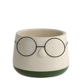 Topf mit Brille Ø16 h: 11,5 cm (3 Stück) [IFS-33095]